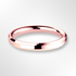 Light Bevelled Edge Profile Wedding Ring Rose Gold 2.5mm