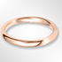 Light Court Wedding Ring Rose Gold 2.5mm