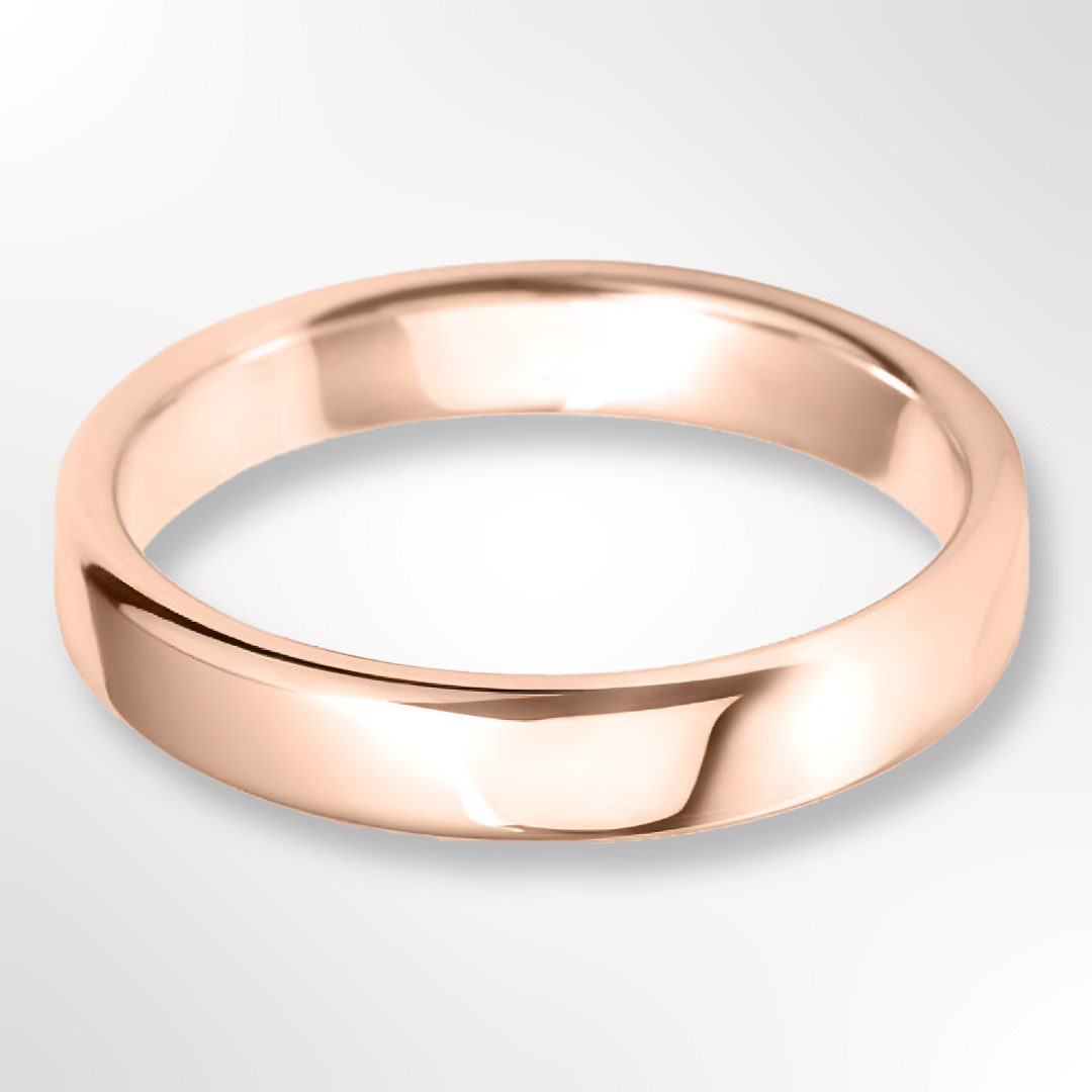 Light Court Wedding Ring Rose Gold 4.0mm