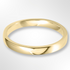 Light Cushion Profile Wedding Ring Yellow Gold 2.5mm