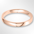 Light Cushion Profile Wedding Ring Rose Gold 2.5mm