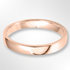 Light Cushion Profile Wedding Ring Rose Gold 3.0mm