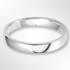 Light Cushion Profile Wedding Ring White Gold 3.0mm