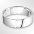 Light Cushion Profile Wedding Ring White Gold 5.0mm