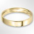 Light Flat Court Wedding Ring Gold 4.0mm