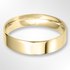 Light Flat Court Wedding Ring Gold 5.0mm