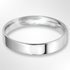 Light Flat Court Wedding Ring Platinum 4.0mm