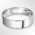 Light Flat Court Wedding Ring Platinum 6.0mm