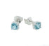 Silver Vivaldi Blue Topaz Stud Earrings