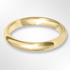 Light Paris Profile Wedding Ring Yellow Gold 3.0mm