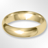 Light Paris Profile Wedding Ring Yellow Gold 5.0mm