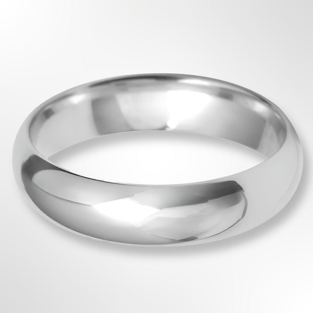 Light Paris Profile Wedding Ring Platinum 5.0mm