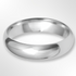 Light Paris Profile Wedding Ring Platinum 5.0mm