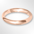 Light Paris Profile Wedding Ring Rose Gold 3.0mm