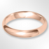 Light Paris Profile Wedding Ring Rose Gold 4.0mm