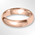 Light Paris Profile Wedding Ring Rose Gold 5.0mm