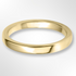 Rounded Flat Wedding Ring Gold 2.0mm