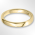 Rounded Flat Wedding Ring Gold 3.0mm