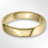 Rounded Flat Wedding Ring Gold 4.0mm