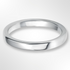 Rounded Flat Wedding Ring Platinum 2.0mm