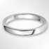 Rounded Flat Wedding Ring Platinum 2.5mm
