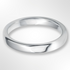 Rounded Flat Wedding Ring Platinum 3.0mm