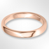 Rounded Flat Wedding Ring Rose Gold 3.0mm