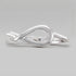 Silver Polished Twist Loop Ring