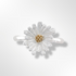 Silver Daisy Flower Ring