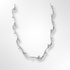 Sterling Silver Polished Tendril Link Necklace