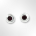 Sterling Silver Satin Halo Garnet Stud Earrings