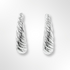Sterling Silver Twist Pattern Hoop Earrings