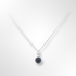 Sterling Silver Iolite Pendant Necklace