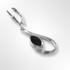 Sterling Silver and Black Onyx Loop Drop Earrings