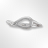 Silver Polished Twist Loop Ring