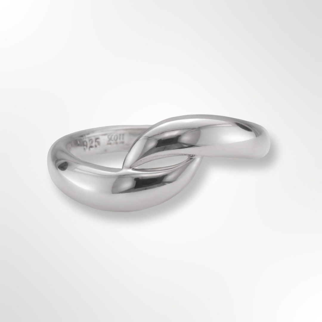 Sterling Silver Polished Curve Ring