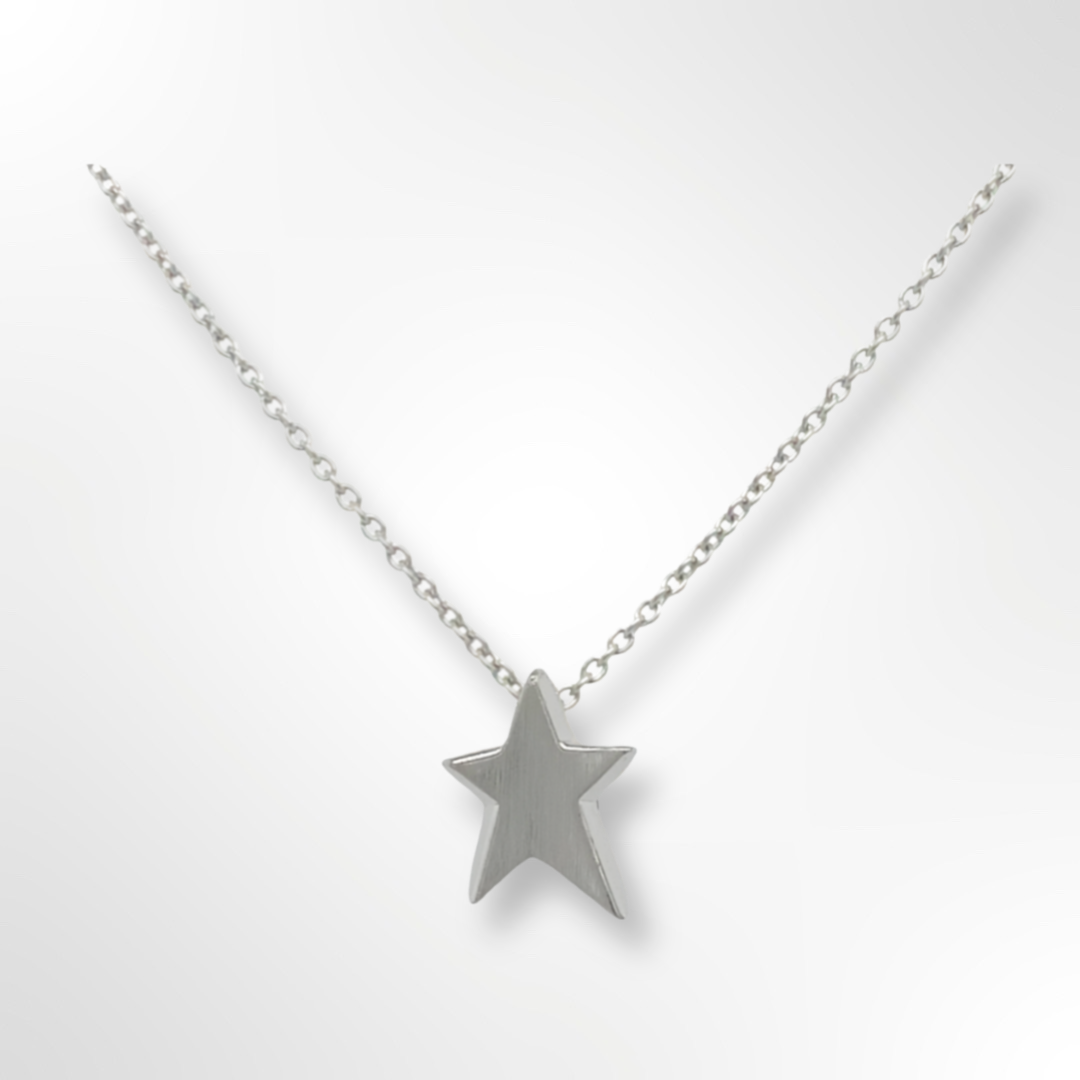 Sterling Silver Star Pendant Necklace