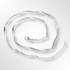 Sterling Silver Satin and Polished Graduated Twisted Link Bracelet