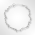 Sterling Silver Satin Finish Twig Design Bracelet