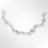 Sterling Silver Satin Finish Twig Design  Bracelet