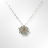 Sterling Silver Flower Pendant Necklace