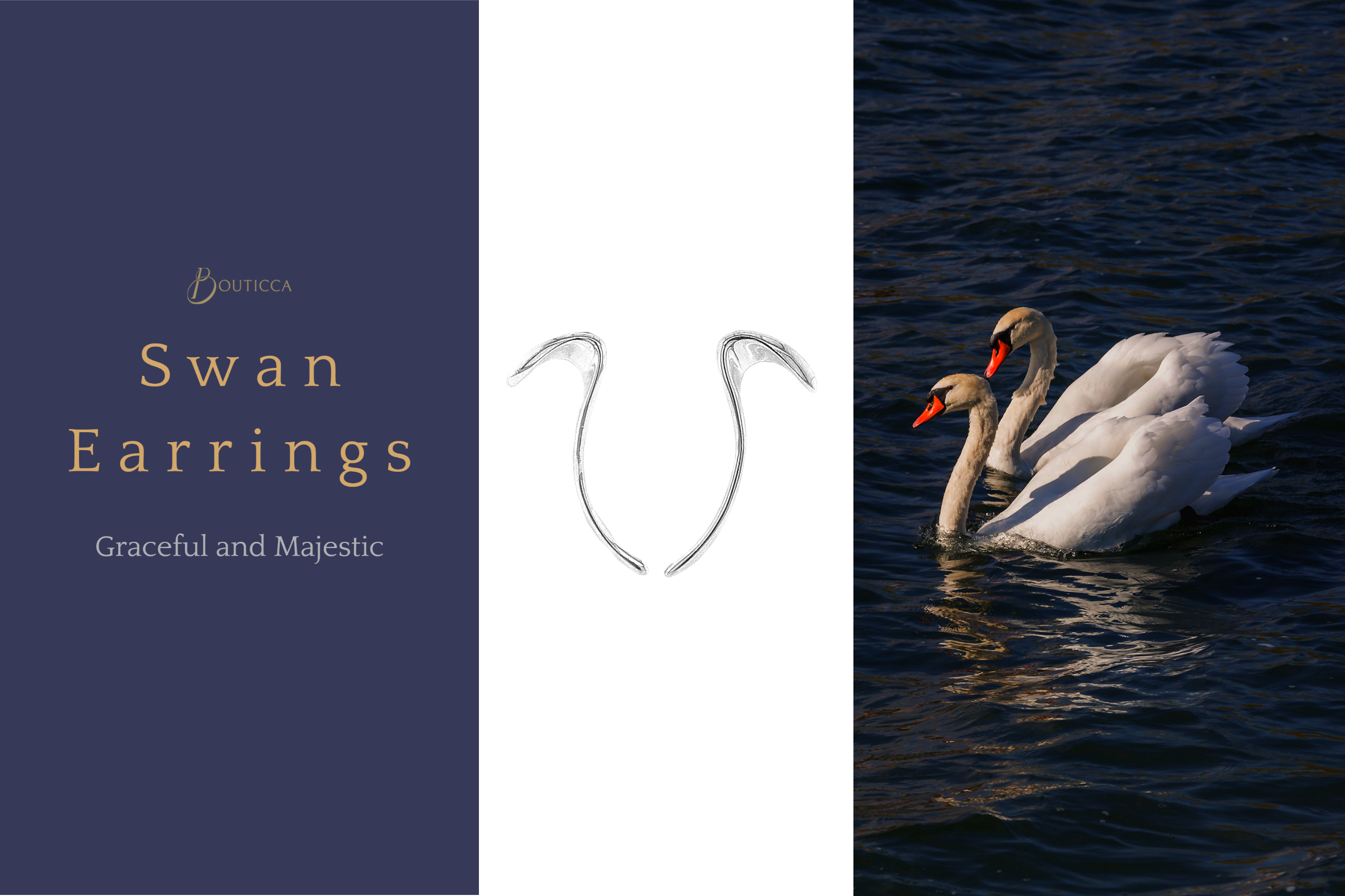 Sterling Silver Sweep Drop Earrings