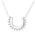 Silver Luna Zircon Necklace
